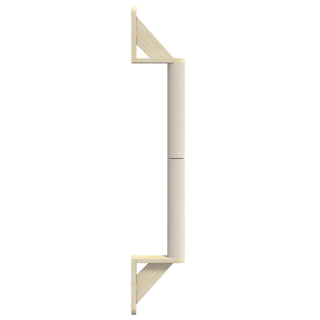 Wall-Mounted Cat Scratching Post 109 Cm Sisal