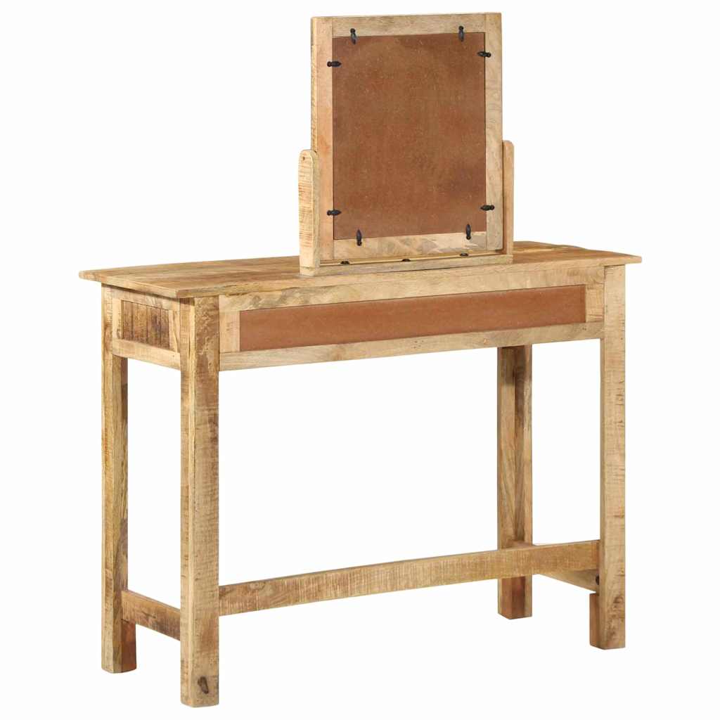 Dressing Table Brown 100 X 40 X 120 Cm Solid Mango Wood