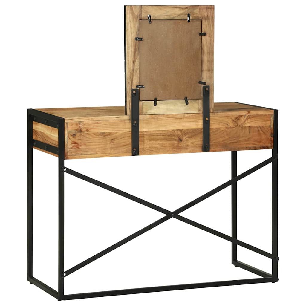 Dressing Table Brown 100 X 40 X 120 Cm Solid Acacia Wood