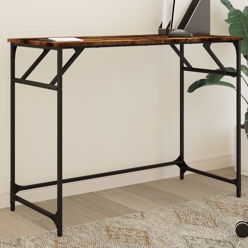 Desk 100X45X76 Cm Engineered Wood And Powder-Coated Steel