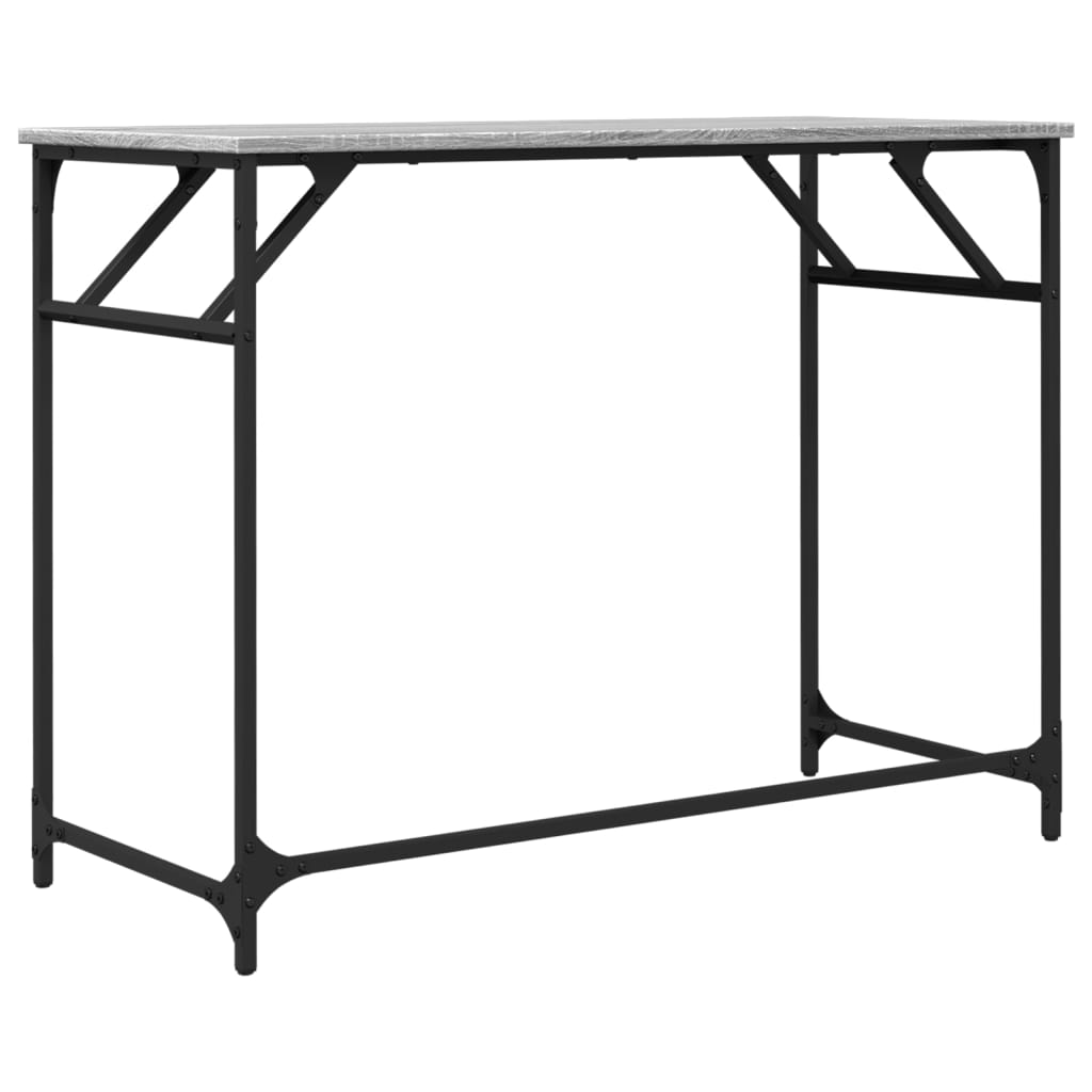 Desk 100X45X76 Cm Engineered Wood And Powder-Coated Steel