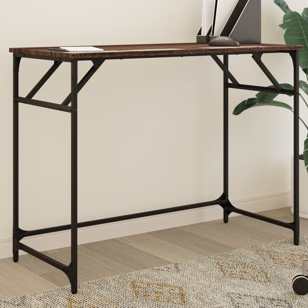 Desk 100X45X76 Cm Engineered Wood And Powder-Coated Steel