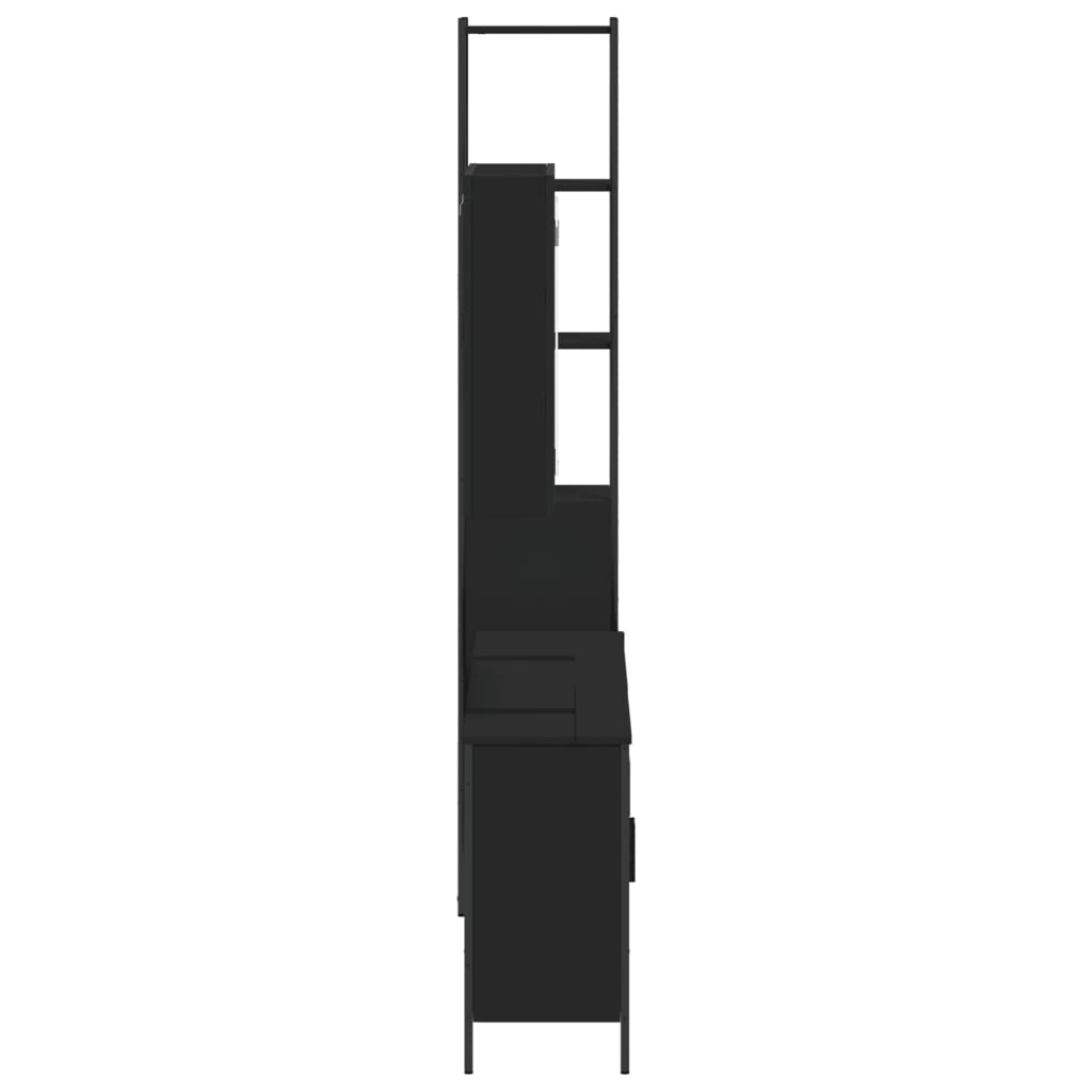 4 Piece Bathroom Cabinet Set Engineered Wood