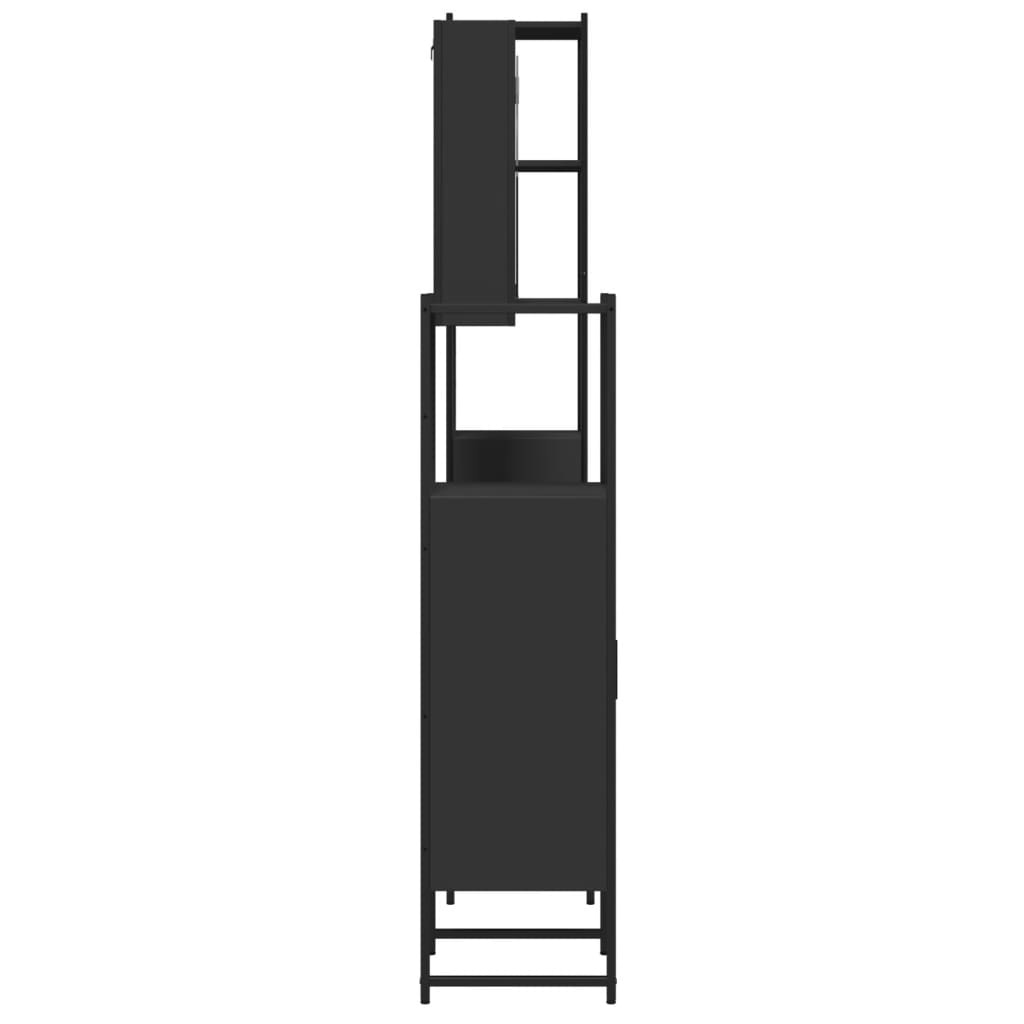 4 Piece Bathroom Cabinet Set Engineered Wood