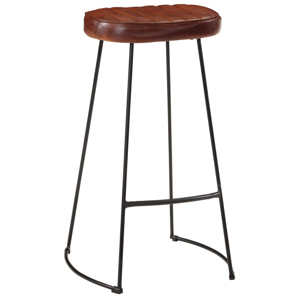 3 Piece Bar Set Solid Rough Wood Mango And Metal