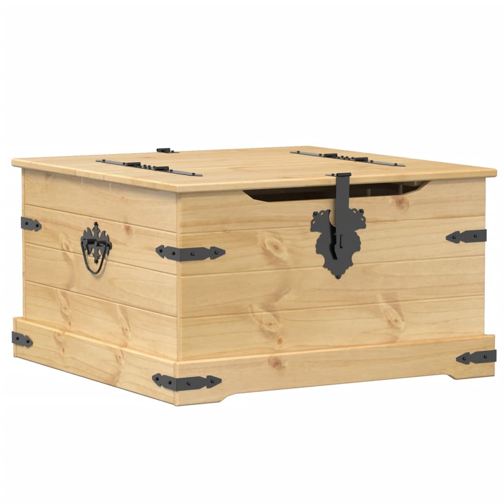 Storage Box Corona 78X78X45 Cm Solid Wood Pine