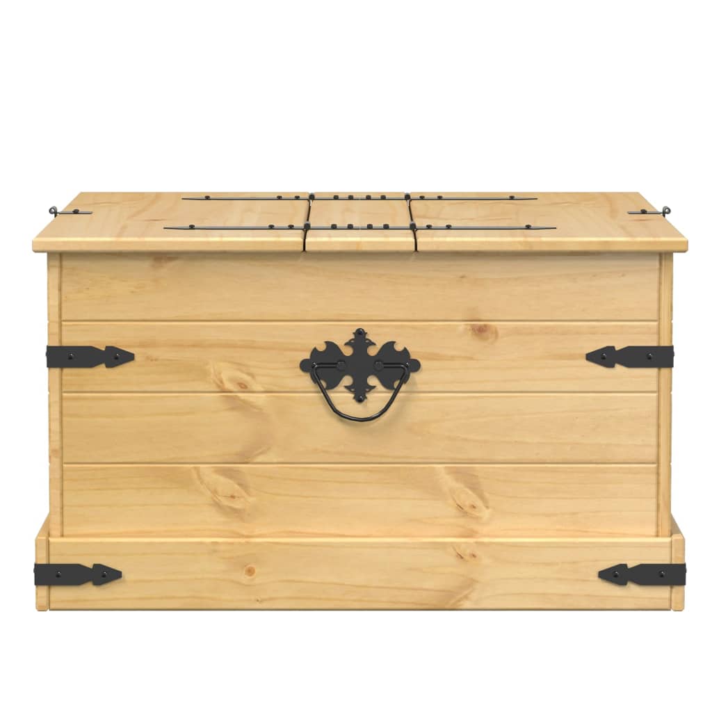 Storage Box Corona 78X78X45 Cm Solid Wood Pine