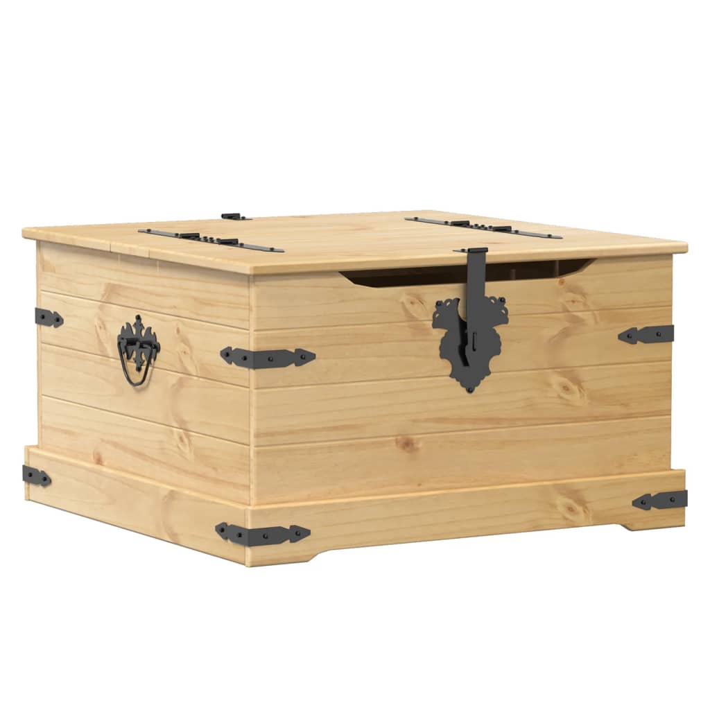 Storage Box Corona 78X78X45 Cm Solid Wood Pine