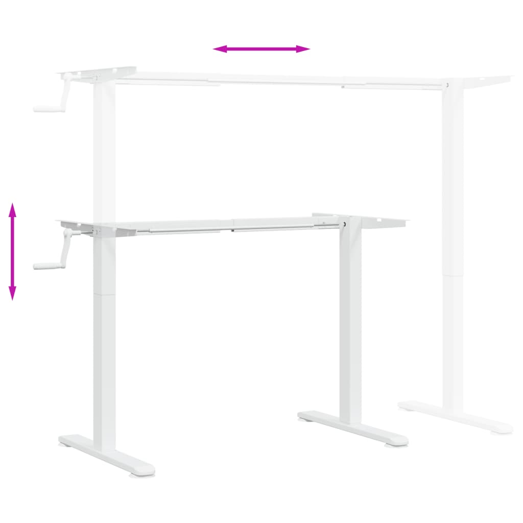 Standing Desk Frame (94-135)X60X(70-114) Cm Steel