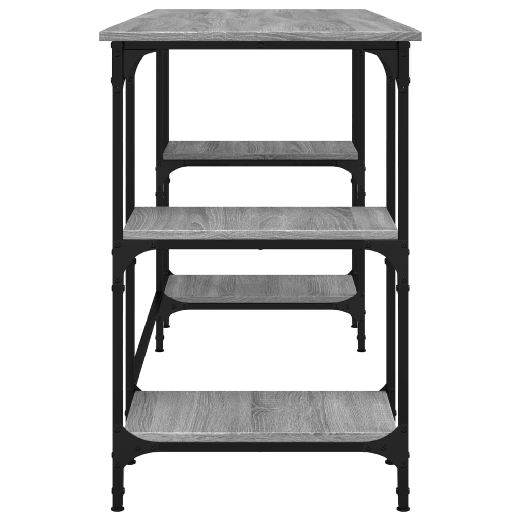 Desk 140X50X75 Cm Metal And Engineered Wood