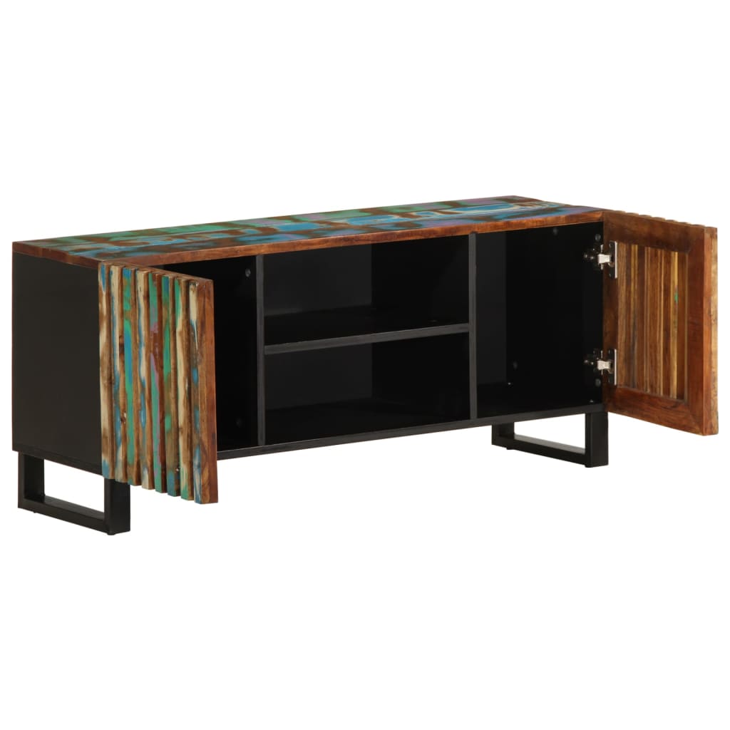 Tv Cabinet 105X34X46 Cm Solid Wood Acacia