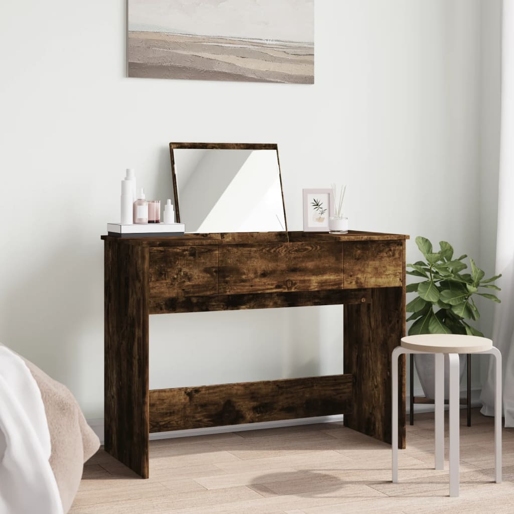 Dressing Table With Mirror 100X45X76 Cm