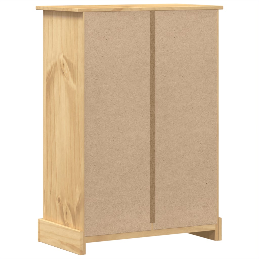 Chest Of Drawers Corona 80X43X114 Cm Solid Wood Pine