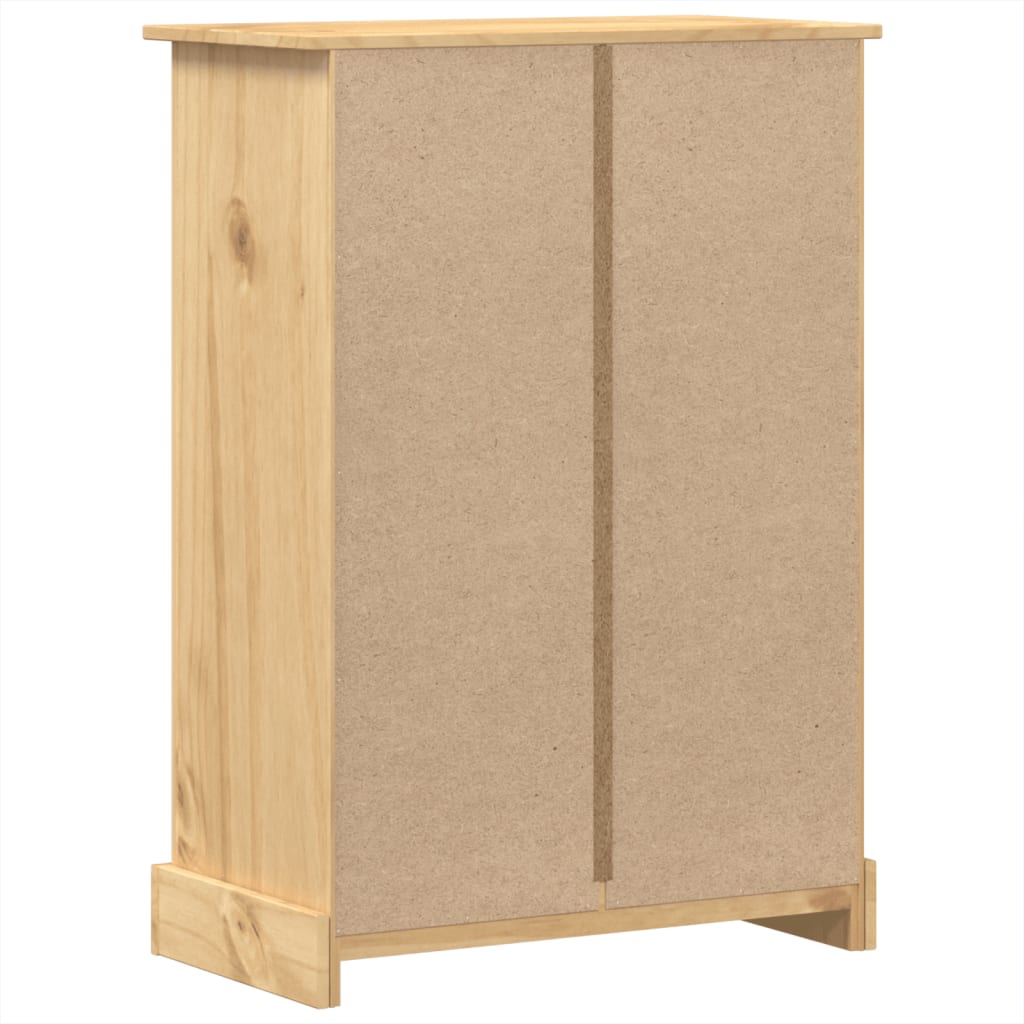 Chest Of Drawers Corona 80X43X114 Cm Solid Wood Pine