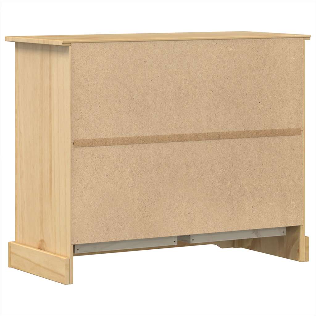 Chest Of Drawers Corona 101X45X82 Cm Solid Wood Pine