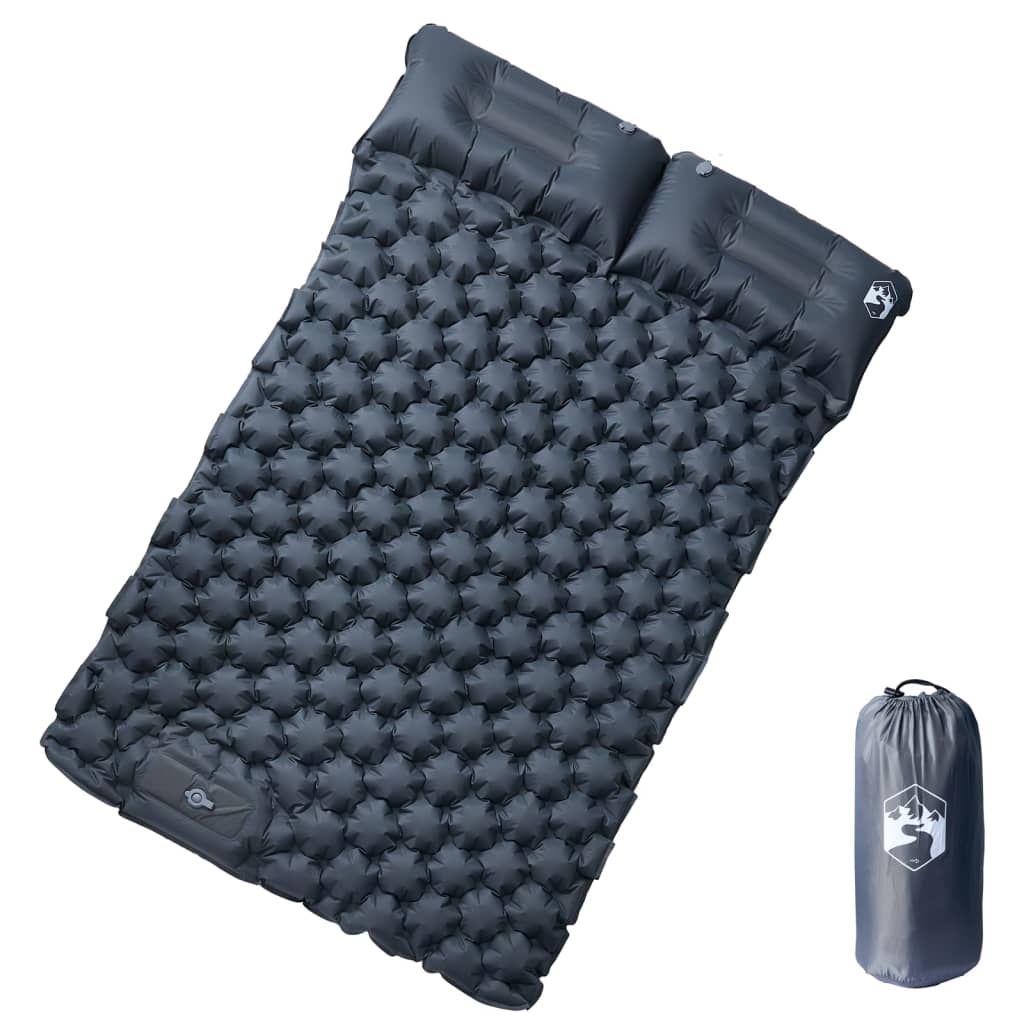 Self Inflating Camping Mattress With Pillows 2-Person