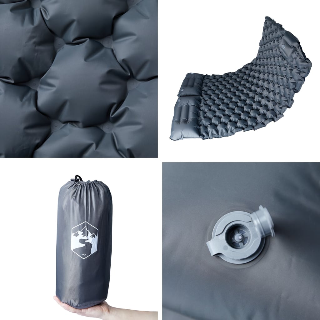 Self Inflating Camping Mattress With Pillows 2-Person