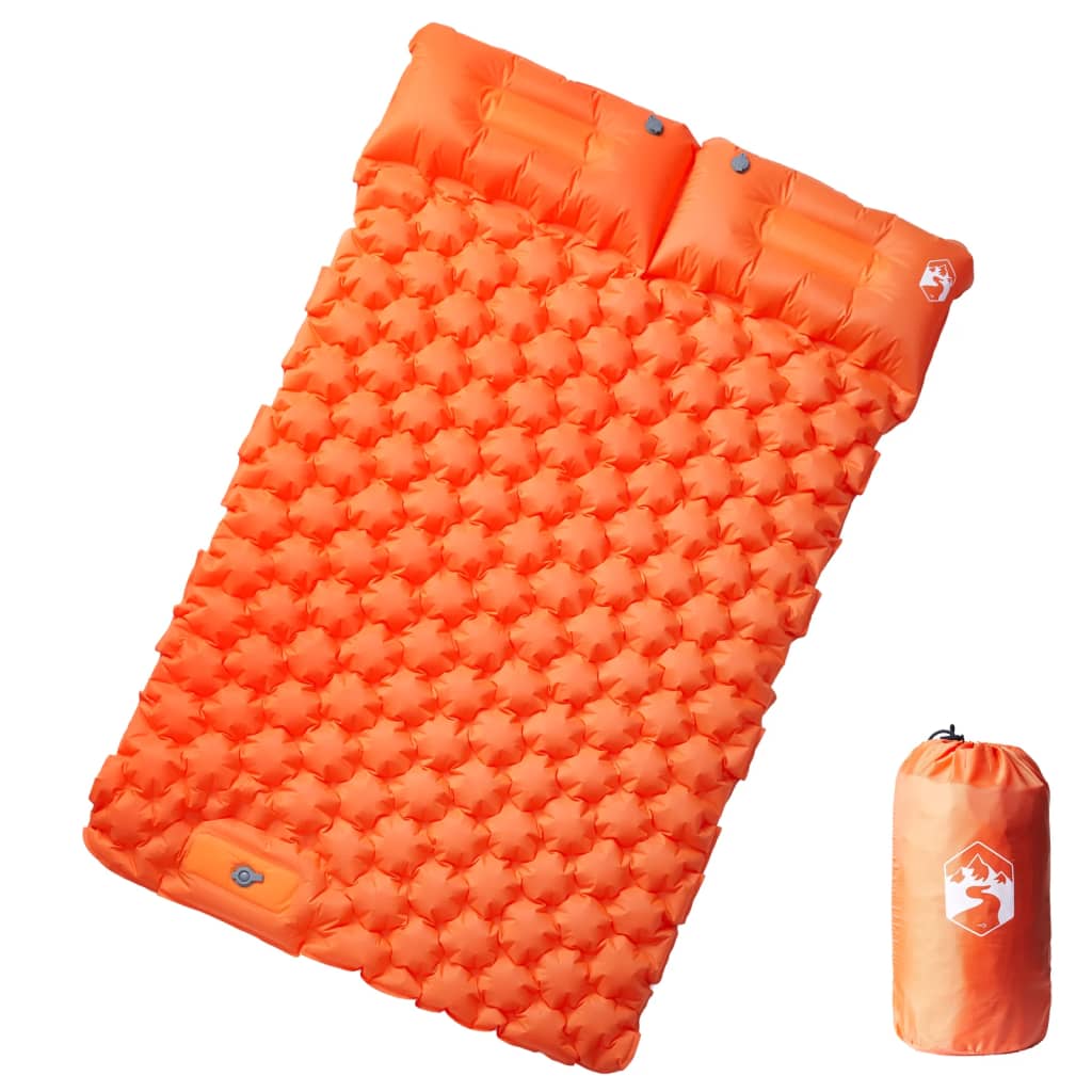 Self Inflating Camping Mattress With Pillows 2-Person