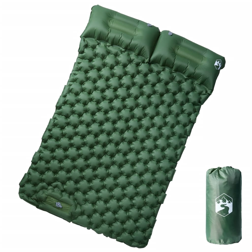 Self Inflating Camping Mattress With Pillows 2-Person