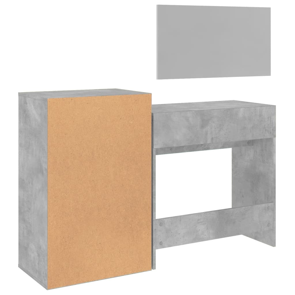 3 Piece Dressing Table Set Engineered Wood