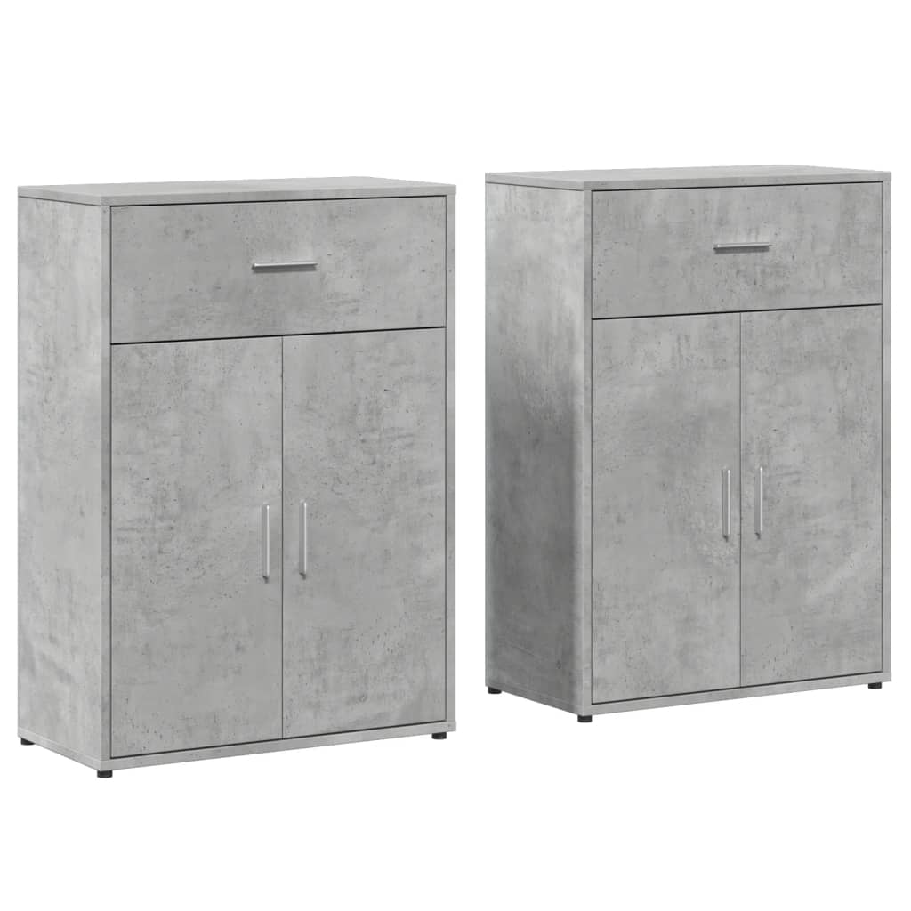 Sideboards 2 Pcs 60X30X84 Cm Engineered Wood