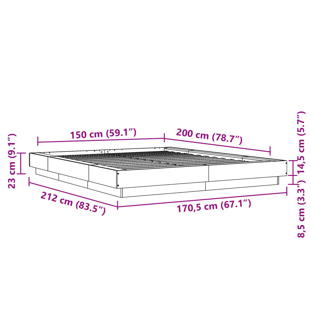 Bed Frame Without Mattress King Size