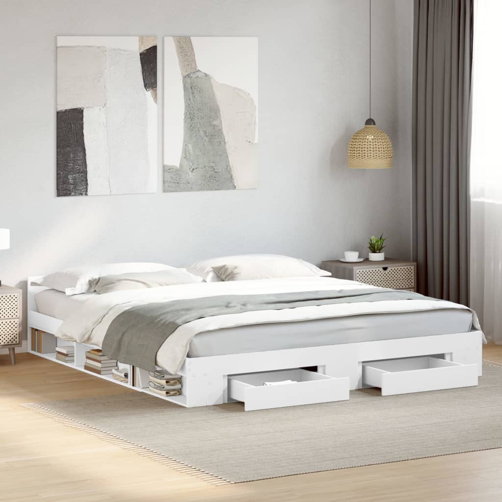 Bed Frame With Drawers Without Mattress Small Double