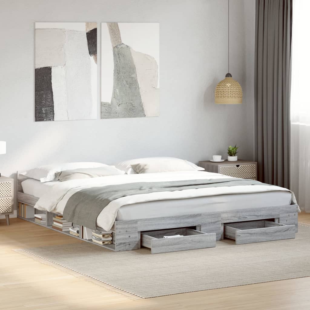 Bed Frame With Drawers Without Mattress Small Double