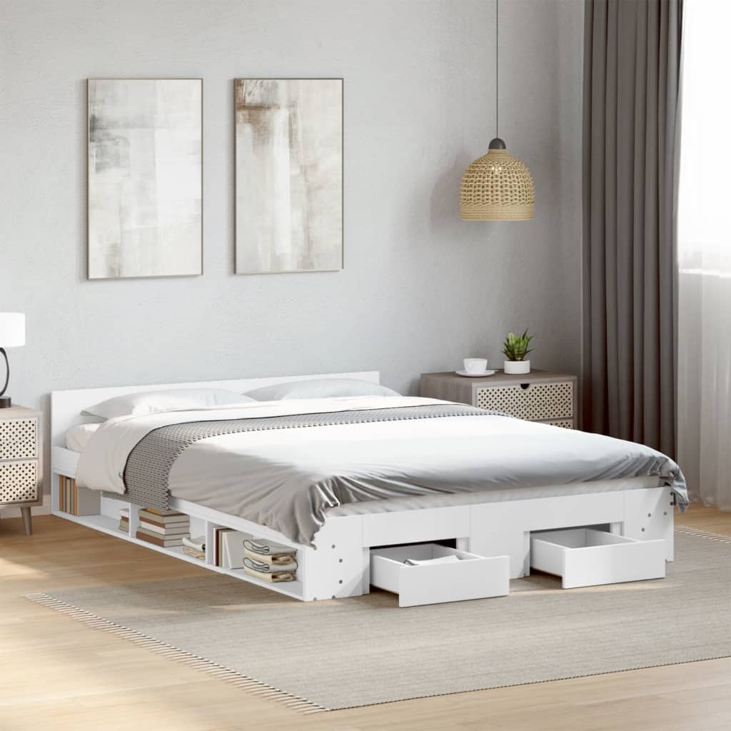 Bed Frame With Drawers Without Mattress Small Double