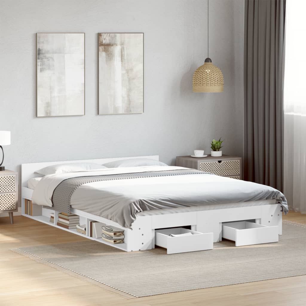 Bed Frame With Drawers Without Mattress Small Double