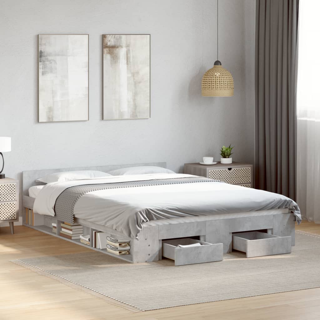 Bed Frame With Drawers Without Mattress Small Double