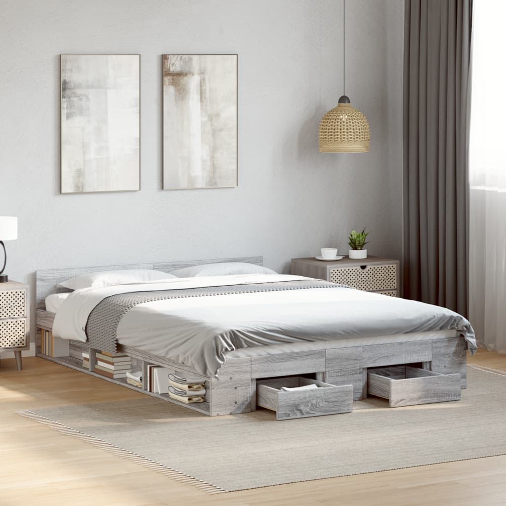 Bed Frame With Drawers Without Mattress Small Double