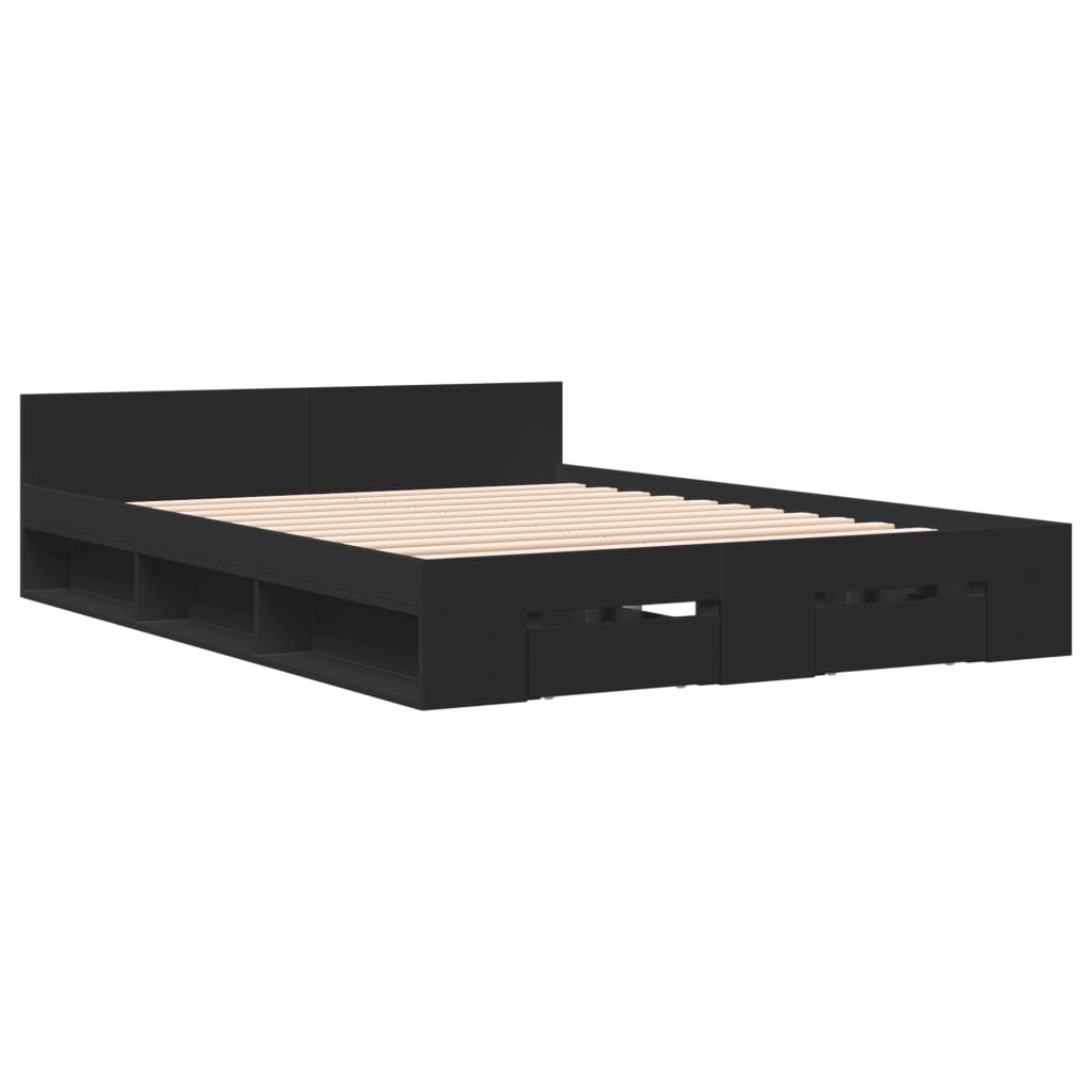Bed Frame With Drawers Without Mattress Small Double
