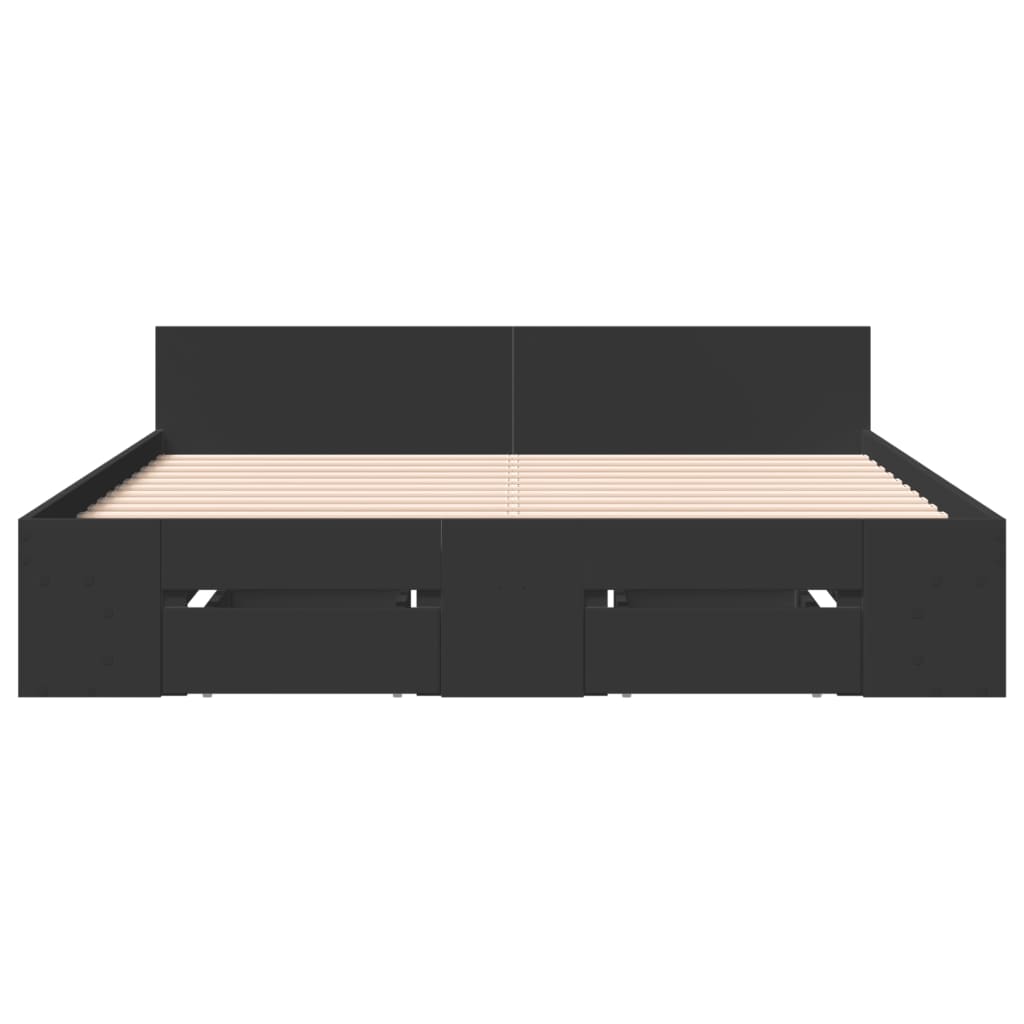 Bed Frame With Drawers Without Mattress Small Double