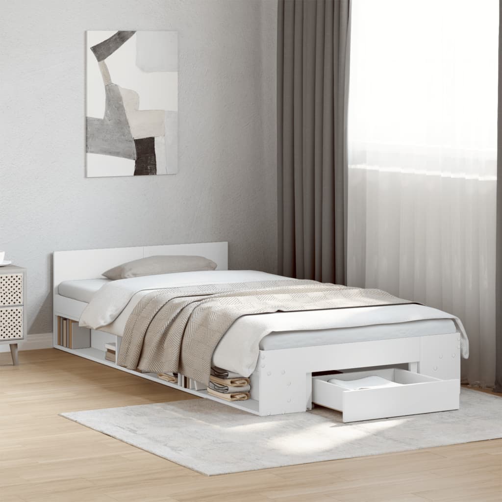 Bed Frame With Drawers Without Mattress Small Double