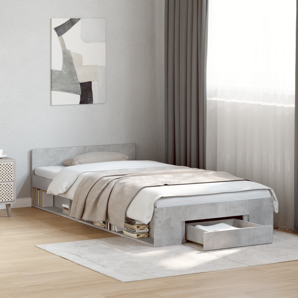 Bed Frame With Drawers Without Mattress Small Double