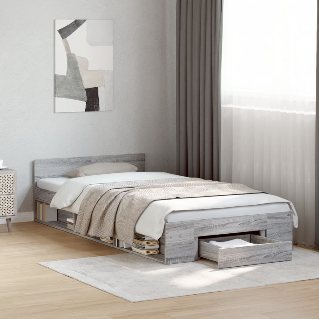 Bed Frame With Drawers Without Mattress Small Double