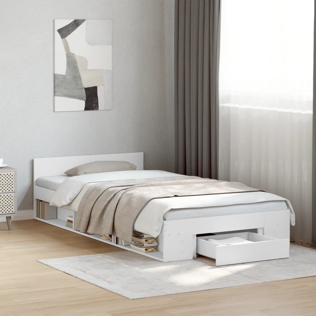 Bed Frame With Drawers Without Mattress Small Double