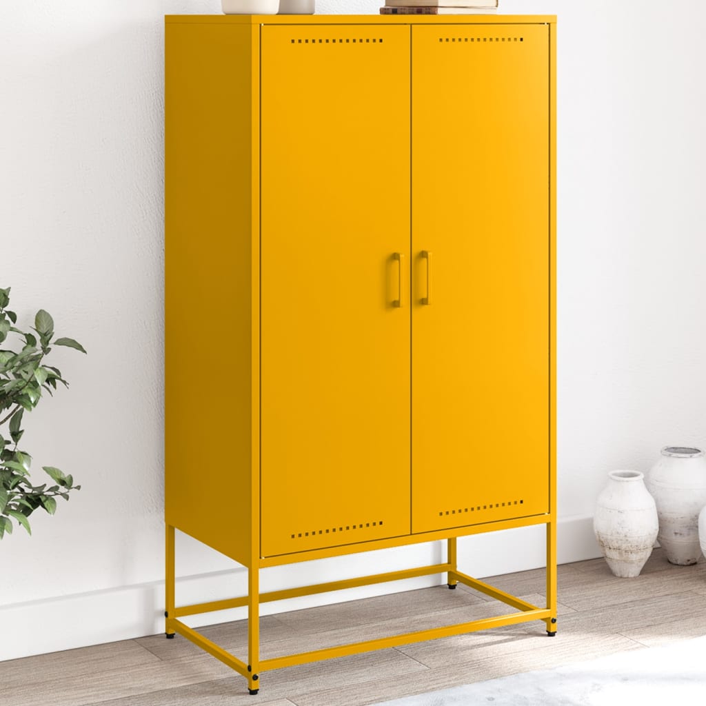 Highboard Olive 68.5X38.5X123.5 Cm Steel