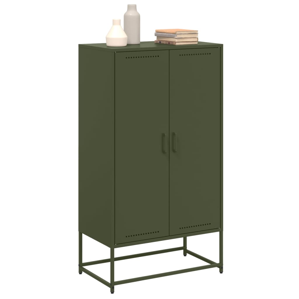 Highboard Olive 68.5X38.5X123.5 Cm Steel