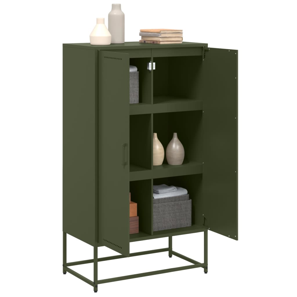 Highboard Olive 68.5X38.5X123.5 Cm Steel