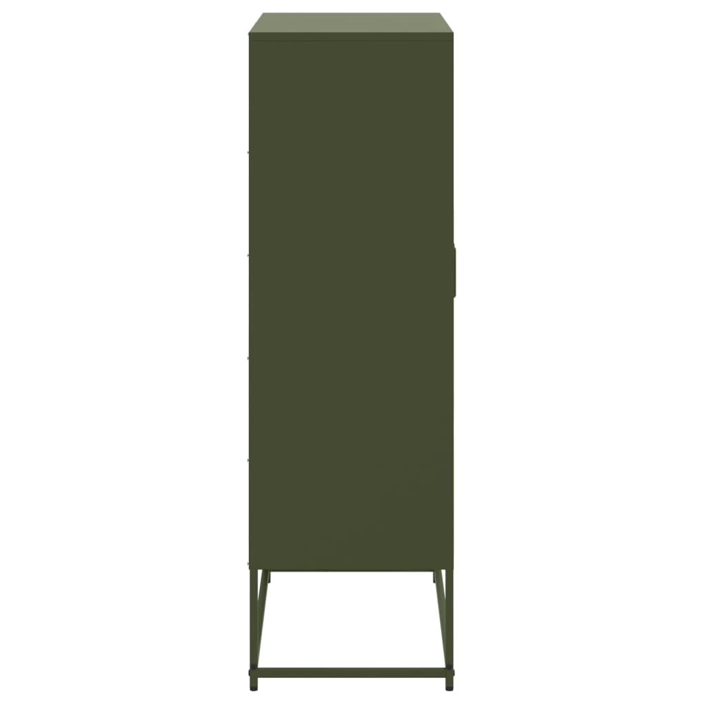 Highboard Olive 68.5X38.5X123.5 Cm Steel