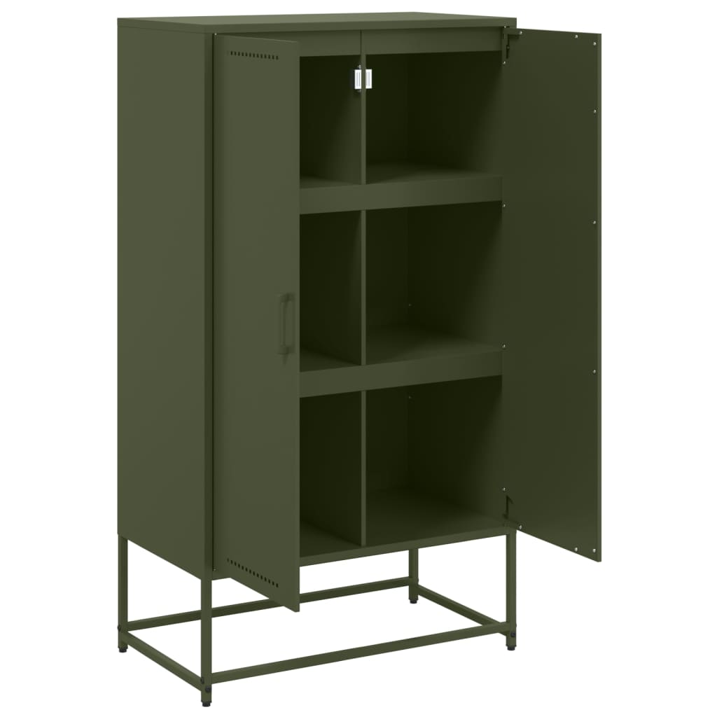 Highboard Olive 68.5X38.5X123.5 Cm Steel
