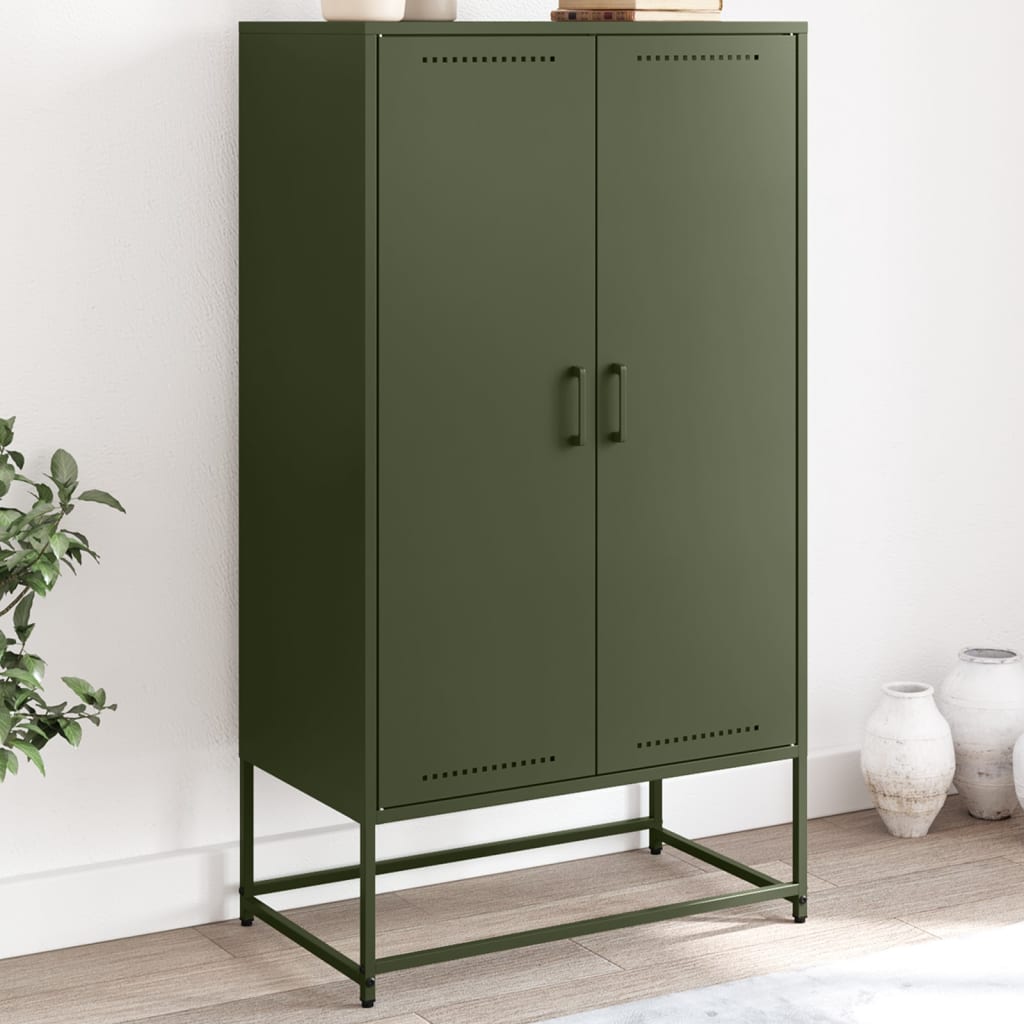 Highboard Olive 68.5X38.5X123.5 Cm Steel