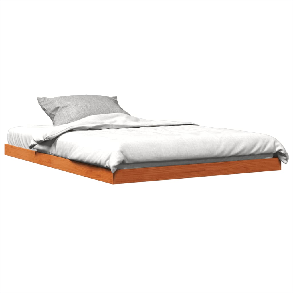 Bed Frame Without Mattress Double Solid Wood Pine