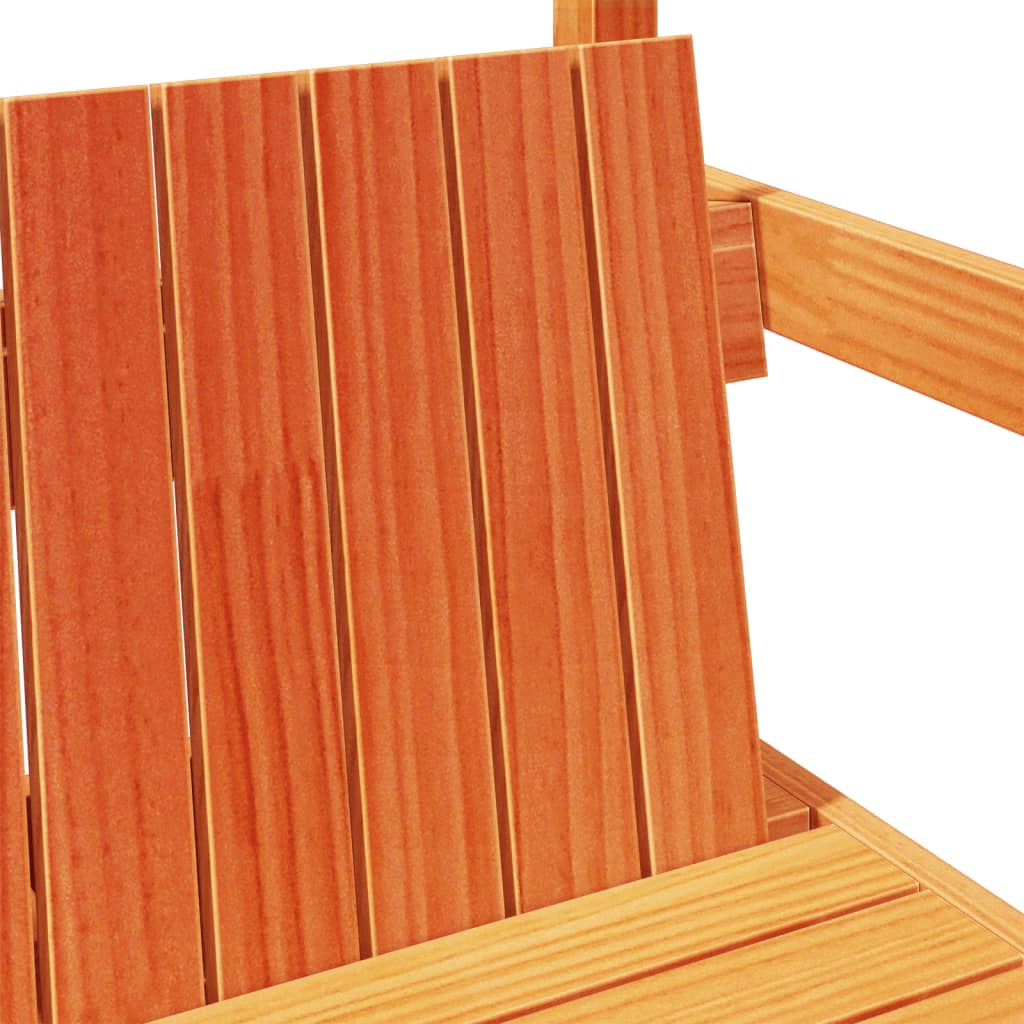 Bench With Roof 117.5X70X176.5 Cm Solid Wood Pine