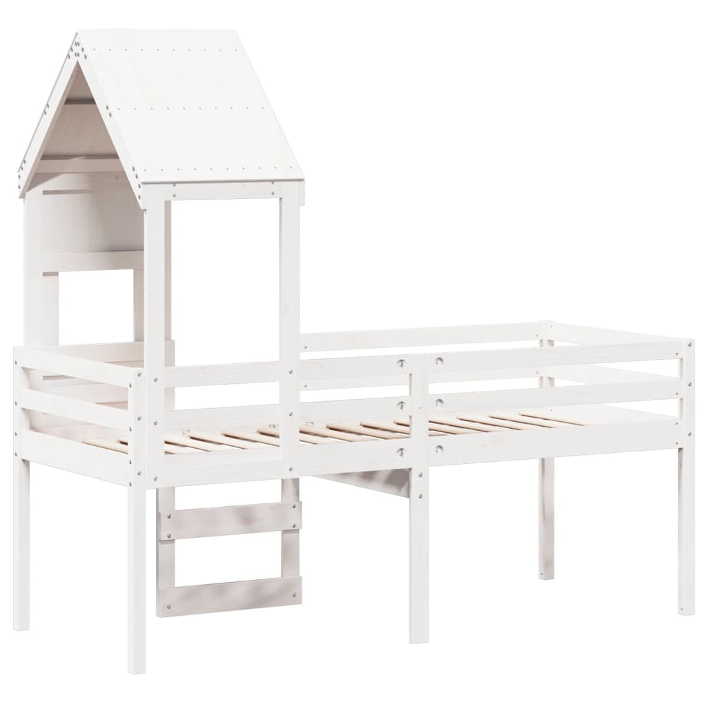 High Sleeper Bed Without Mattress Small Single Solid Wood Pine