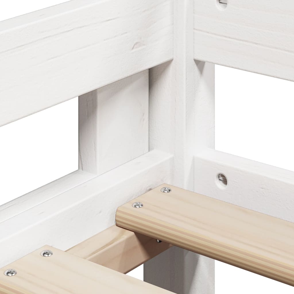 High Sleeper Bed Without Mattress Small Single Solid Wood Pine