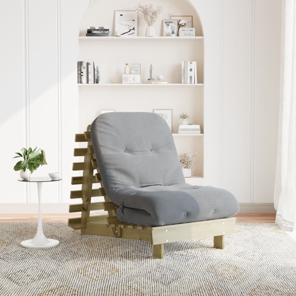 Futon Sofa Bed With Mattress Solid Wood Pine