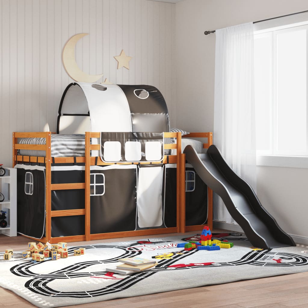 Bunk Bed Without Mattress With Slide White And